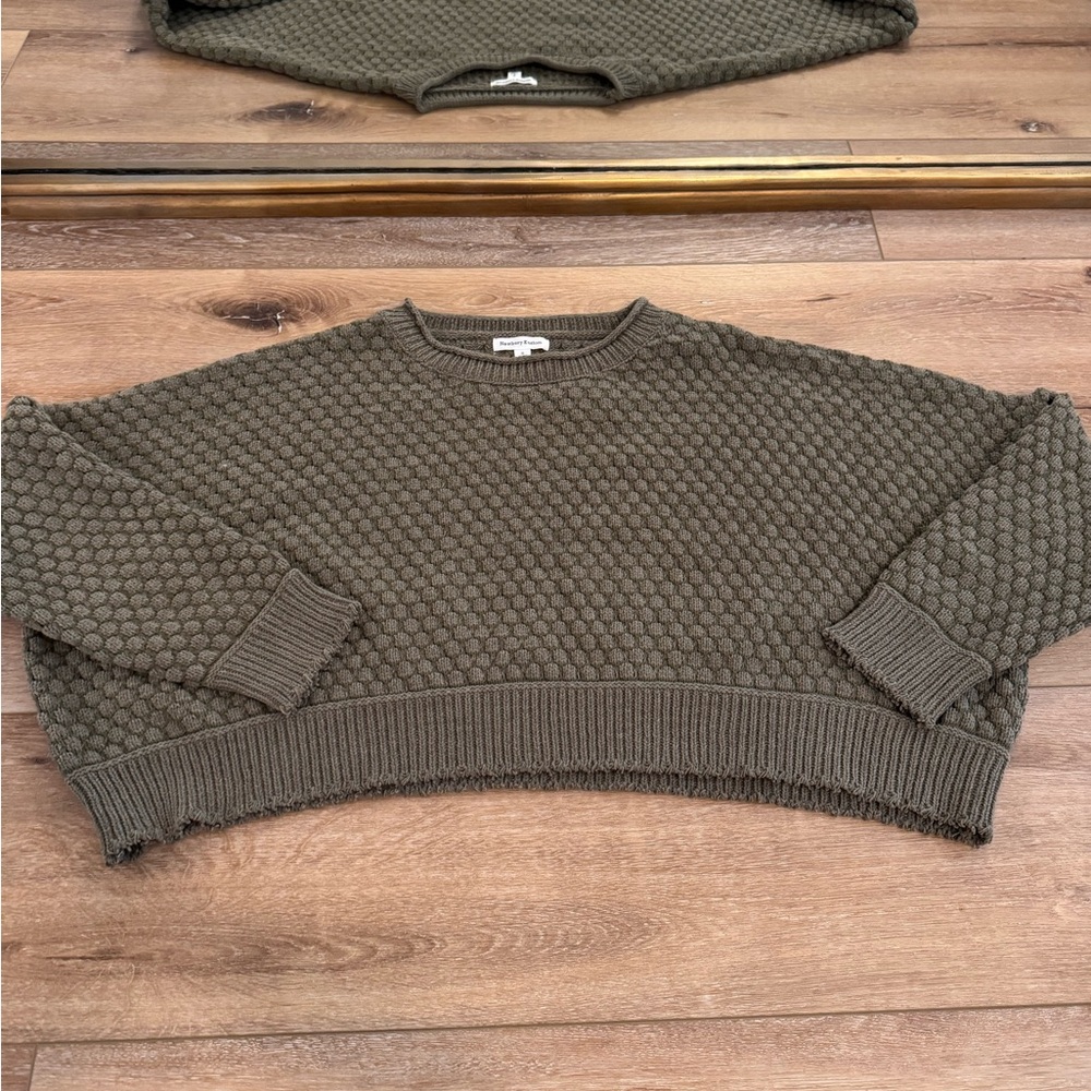 Cozy Olive Green Sweater